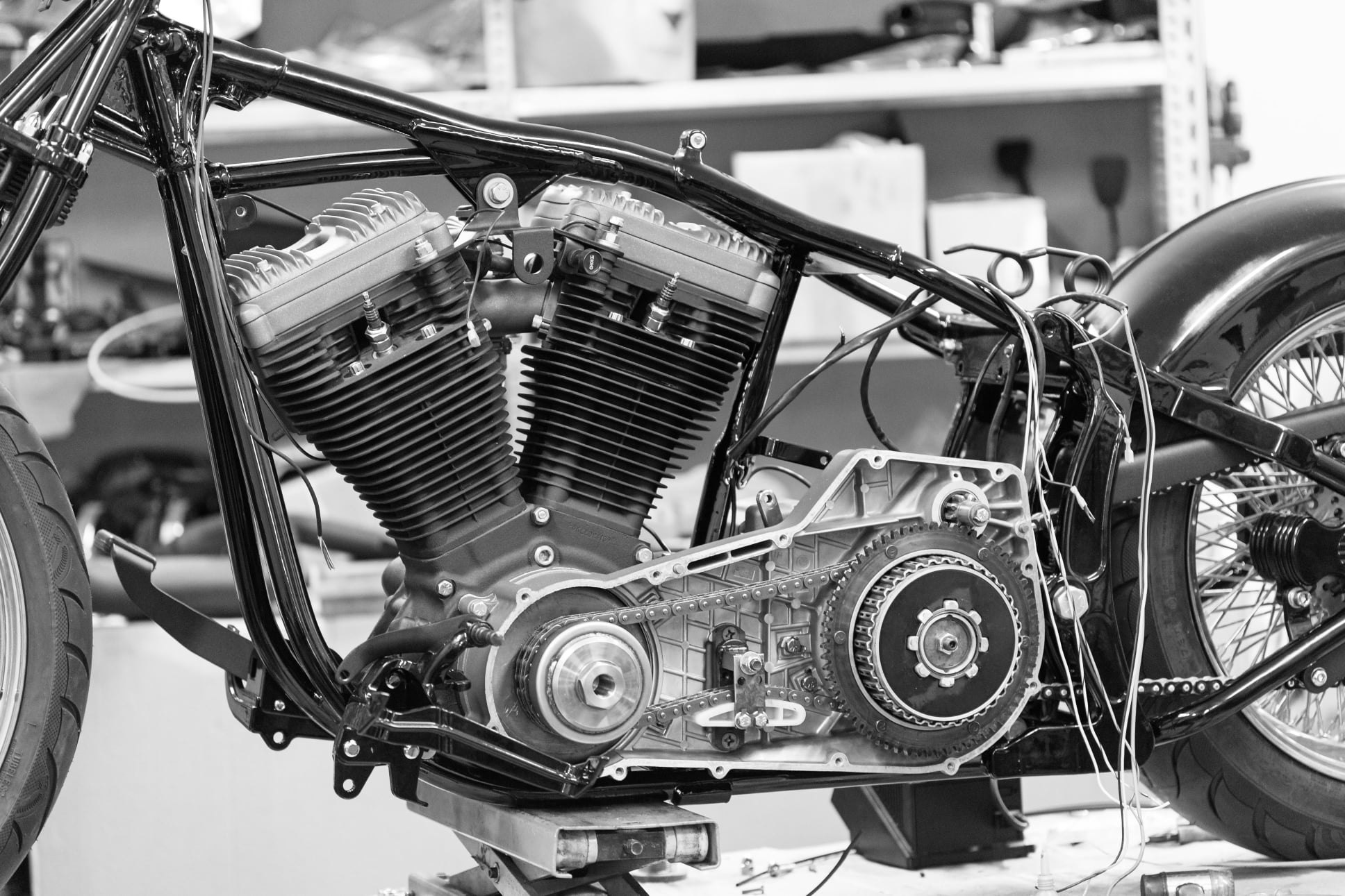 TM Choppersi töökojas ehitatav avatud V-twin mootoriga eritellimusel mootorratas
